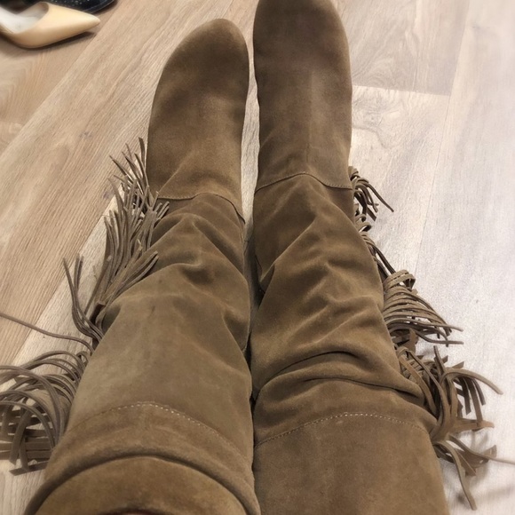 👢👢 Gianni Bini Brown Suede Boots - Picture 3 of 3